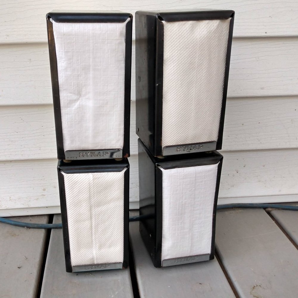 4 Vintage HYNAP Diner Restaurant Metal Napkin Dispenser Holders